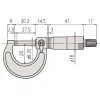 Mitutoyo Outside Micrometer 0-25mm - Image 2