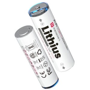 Portronics AA Lithius Type C Rechargeable Batteries