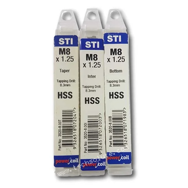 Powercoil STI Tap Set Size M8 x 1.25