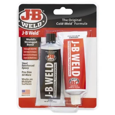 J-B Weld 8281 Professional Size Steel Reinforced Epoxy Twin Pack – 10 oz