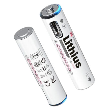 Portronics Lithius AAA, Type C Rechargeable Batteries, Pack of 2